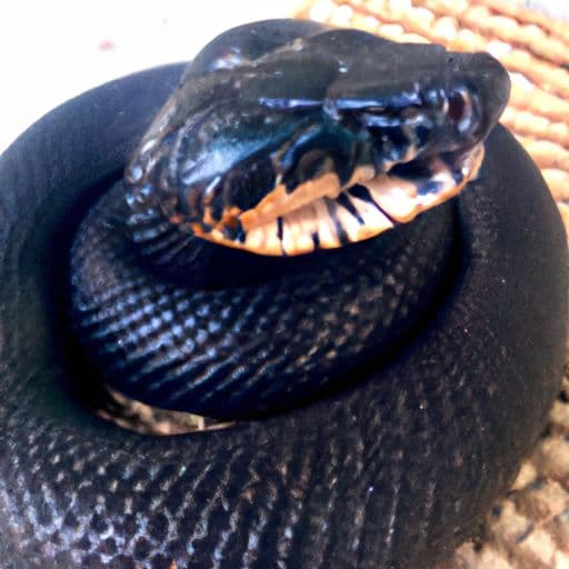 梦见黑色大蟒蛇